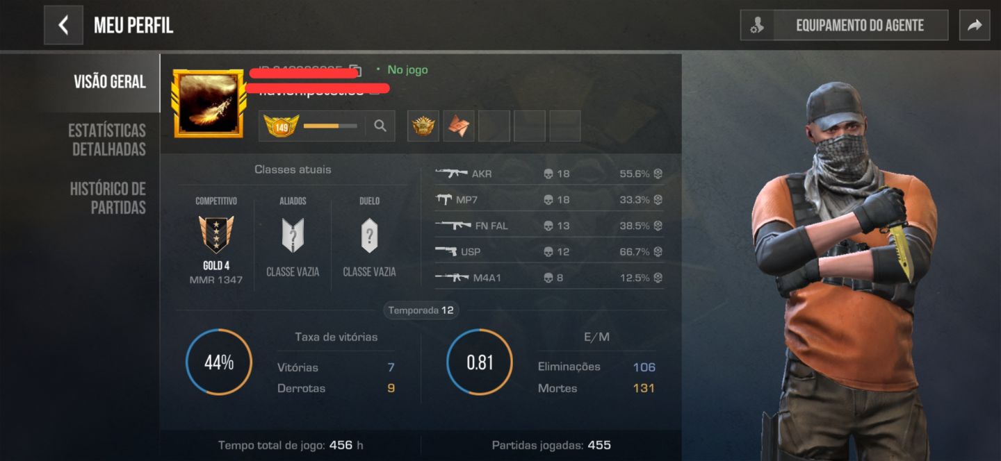 CONTA STANDOFF M9 AMARELA