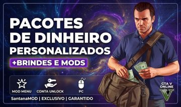 GTA 5 ONLINE PC - PACOTES DE DINHEIRO + BRINDES
