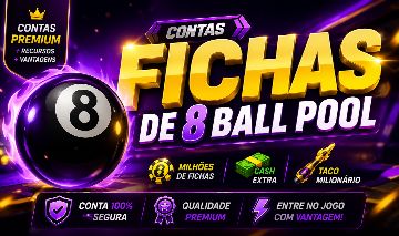 8 BALL POOL | CONTAS PRONTAS PARA JOGAR COM FICHAS E CASH