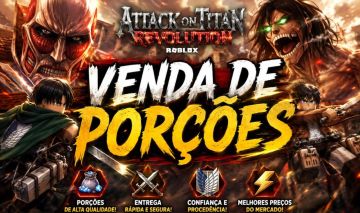 Attack on titan Revolution (AOTR) porções 2h!!