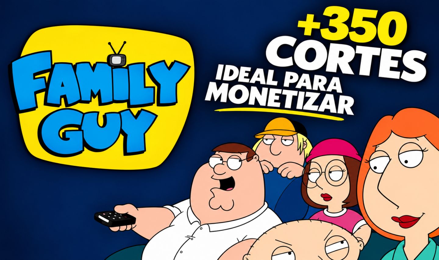 PACK +350 CORTES VIRAIS FAMILY GUY|BARATA NO MERCADO