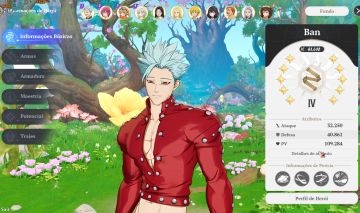 Conta com Merlin P10, Ban P10, Elizabeth P10, Todos SSRs , 7DS ORIGIN