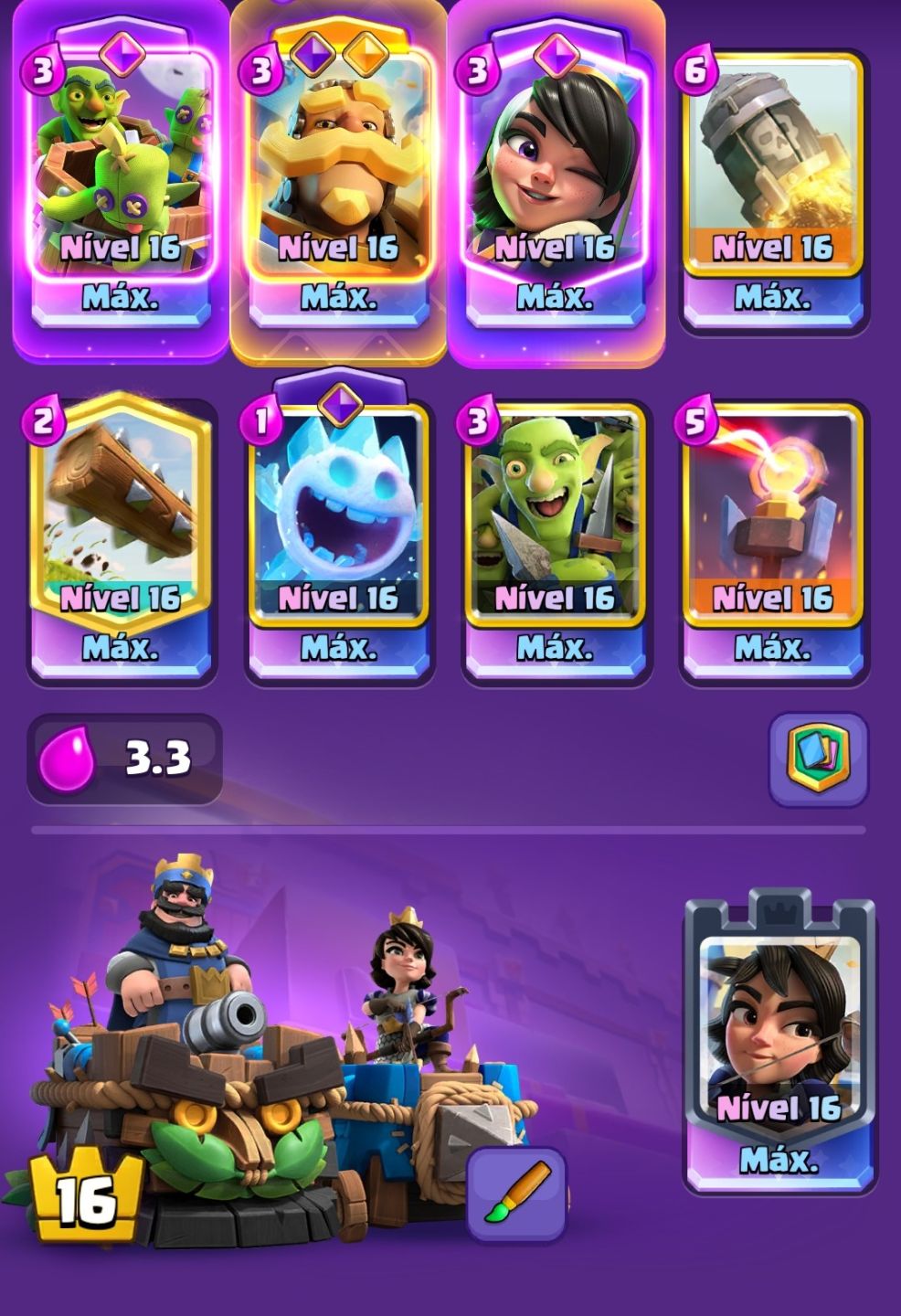 CONTA CLASH ROYALE