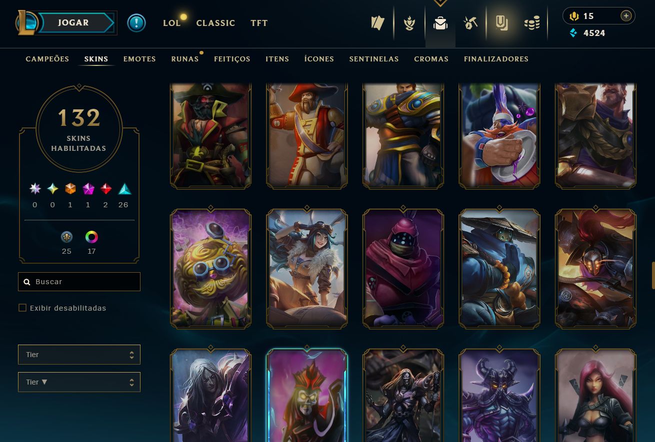 CONTA UNRANKED - 132 SKIN - FULL CHAMP + PREÇO BAIXISSIMO! - 100% SEGURA!