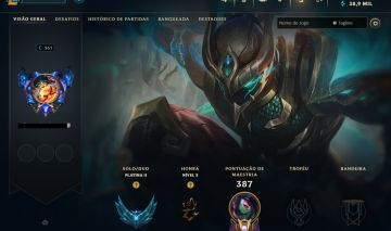 Conta LVL 361, 148 skins com Leblanc Lenda Ascendida , Katarina PRESTIGIO