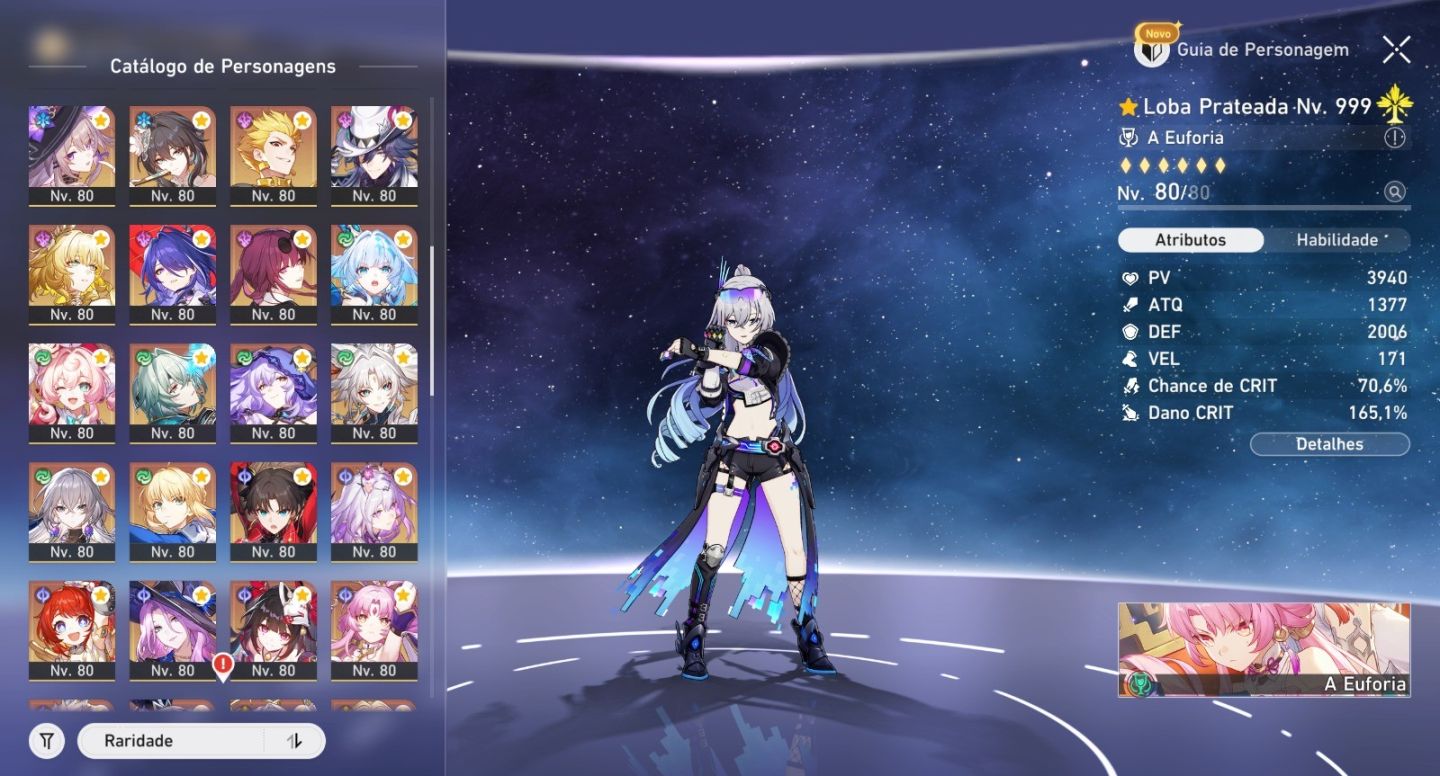 HSR Whale Nvl 70 | 53 Limitados T5 | Todos de Fate + Assinaturas |E-mail Próprio