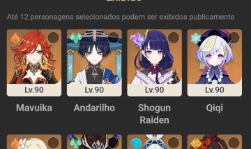Conta com Benner c5, mavuika, mulani, Raiden e mais