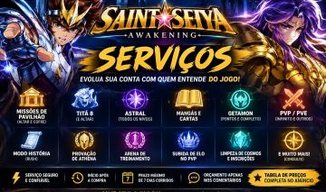 Saint Seiya Awakening | Serviços, Farm, Astral, Titã 8, PvP e PvE