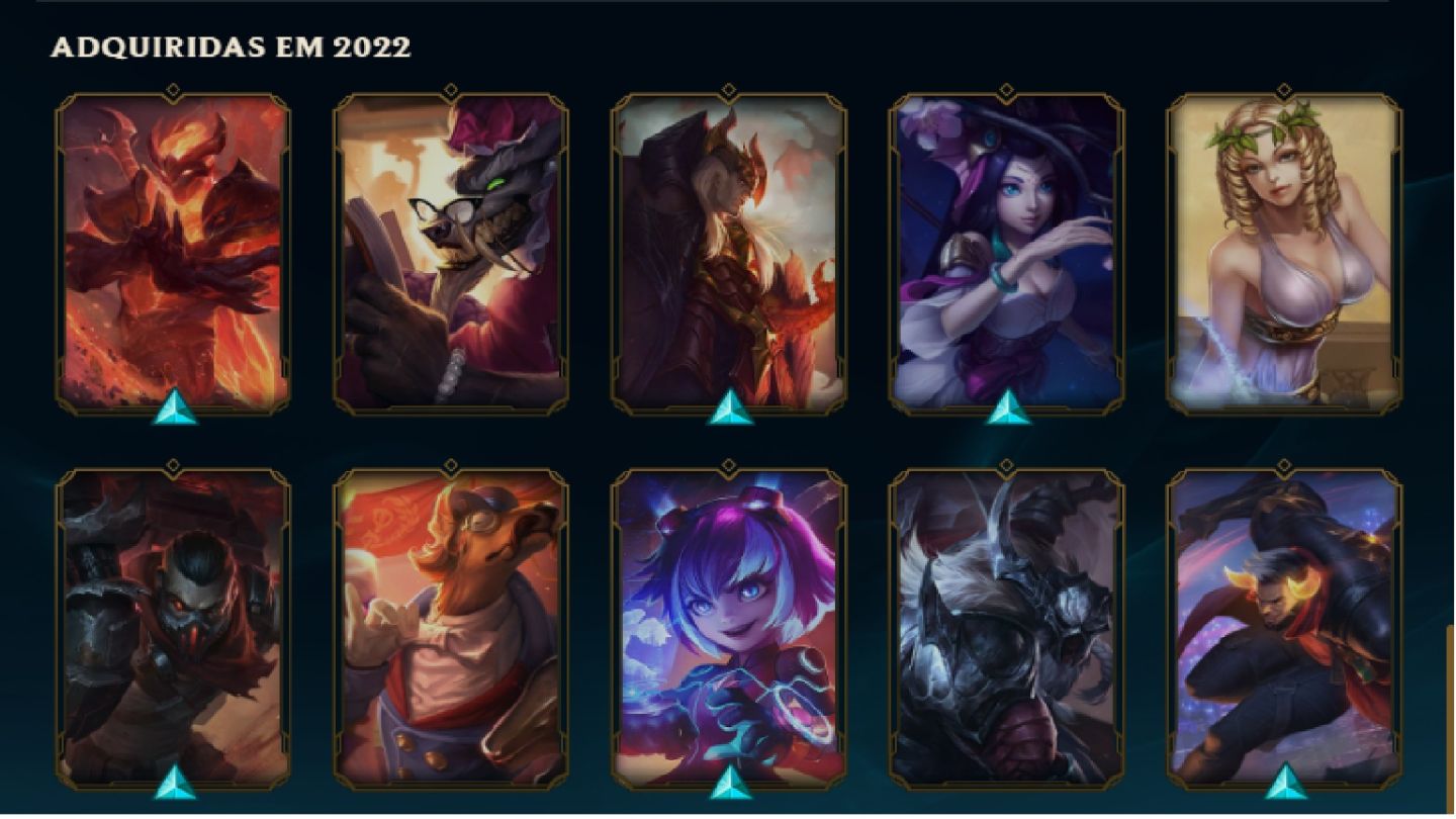 Conta prata lvl 56 com skin shen infernal