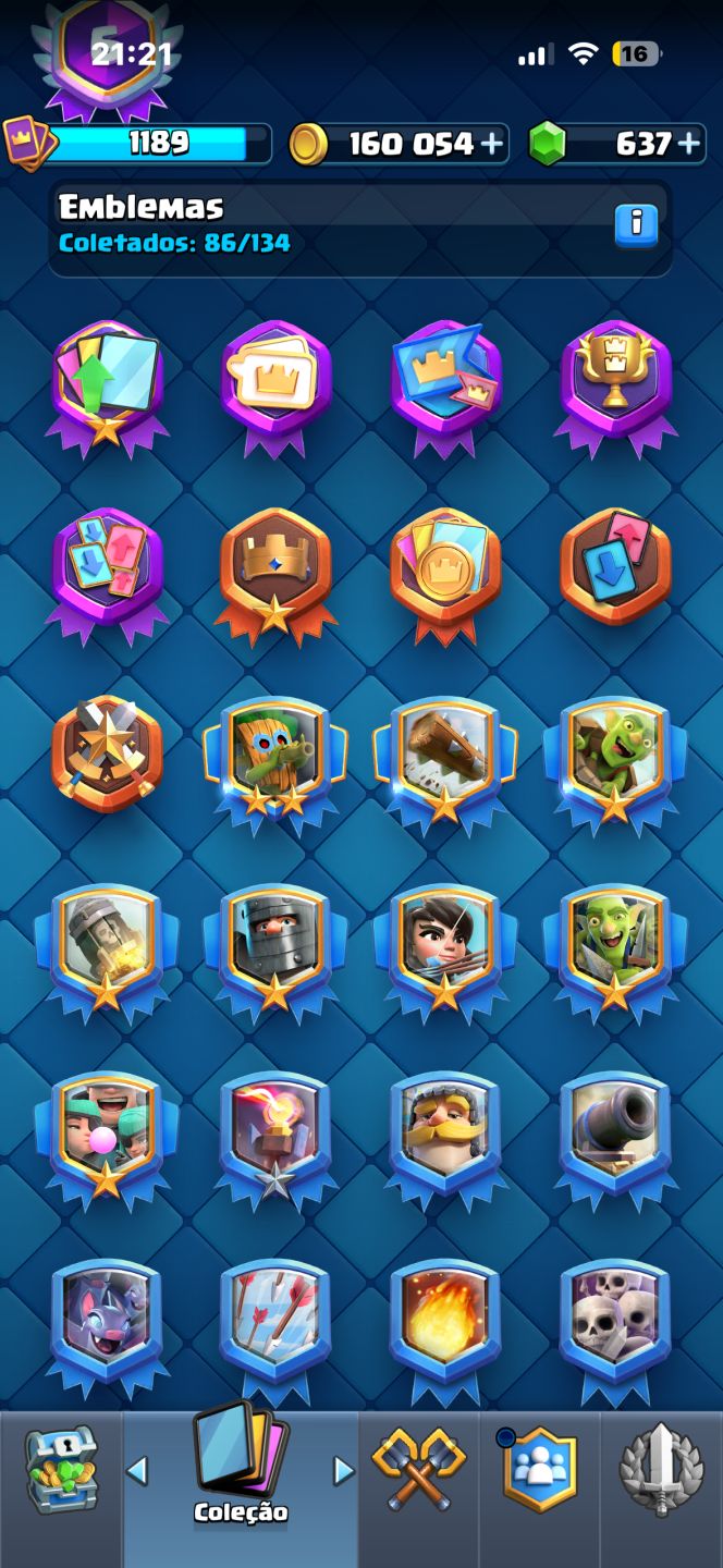 Conta Clash Royale 10k de troféus