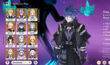 GENSHIN, USER LIVRE, Nicole, Varka, Flins, Durin, Ineffa, Columbina e+