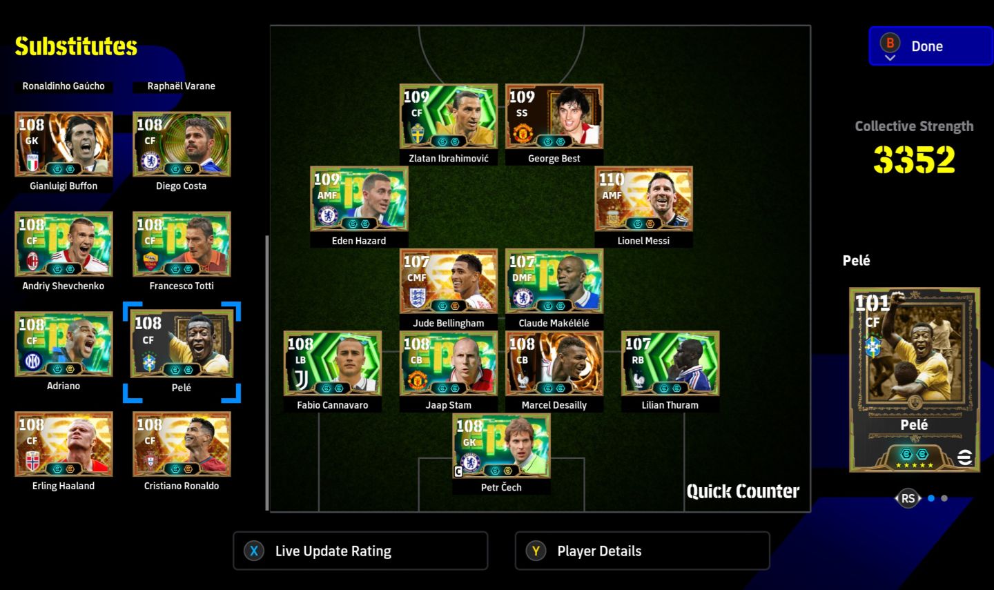 Conta Efootball Xbox / Pc Microsoft - 3352- 22 BigTime +100 Épicos + 46 ShowTime