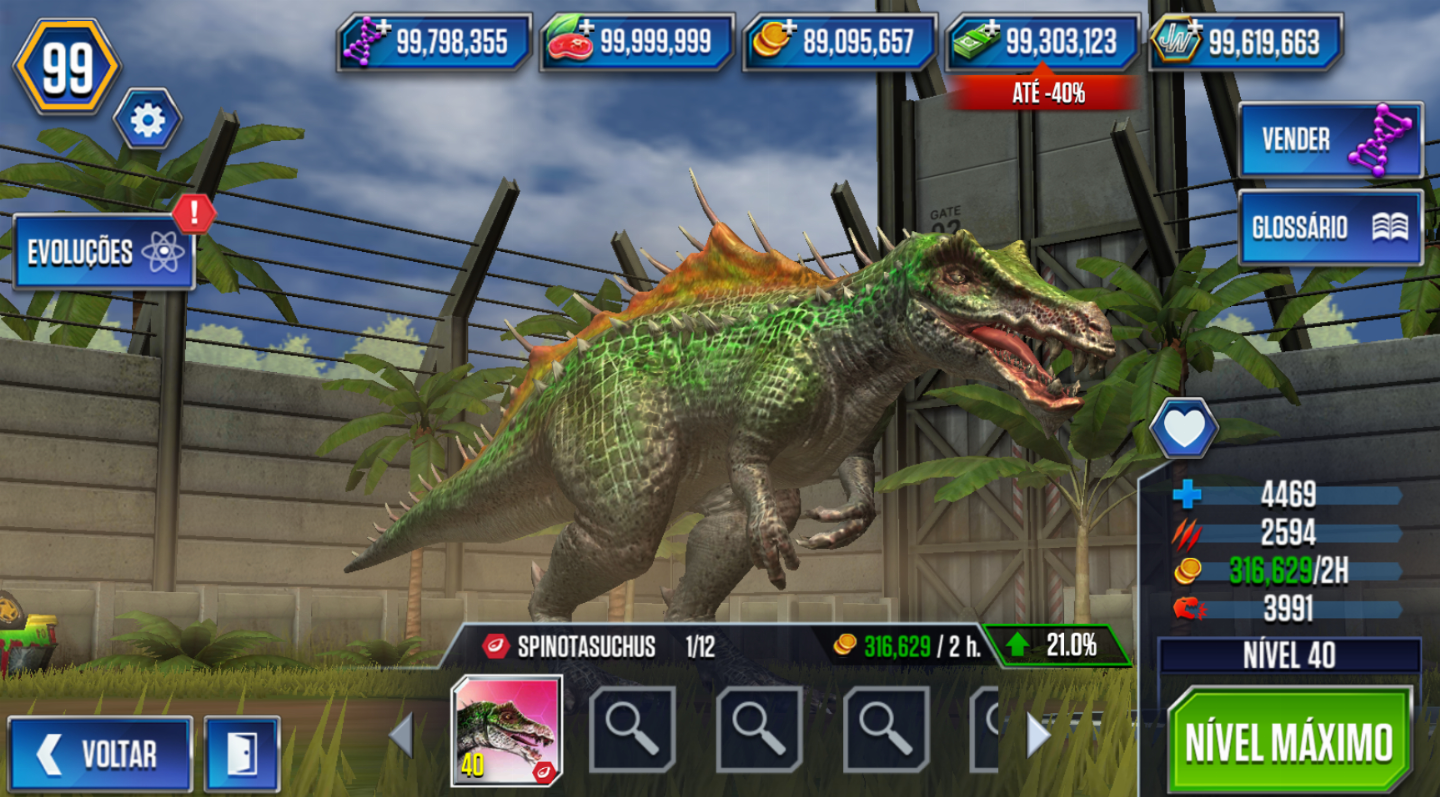 QUALQUER DINOSSAURO NO: JURASSIC WORLD - THE GAME | À SUA ESCOLHA