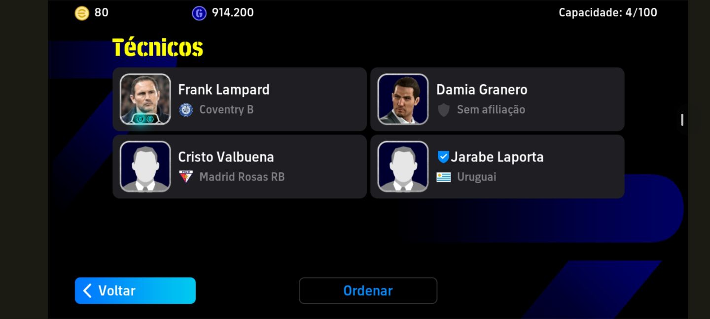 Conta efootball ronaldinho 107 blitz curler, suarez blitz curler e aguero blitz