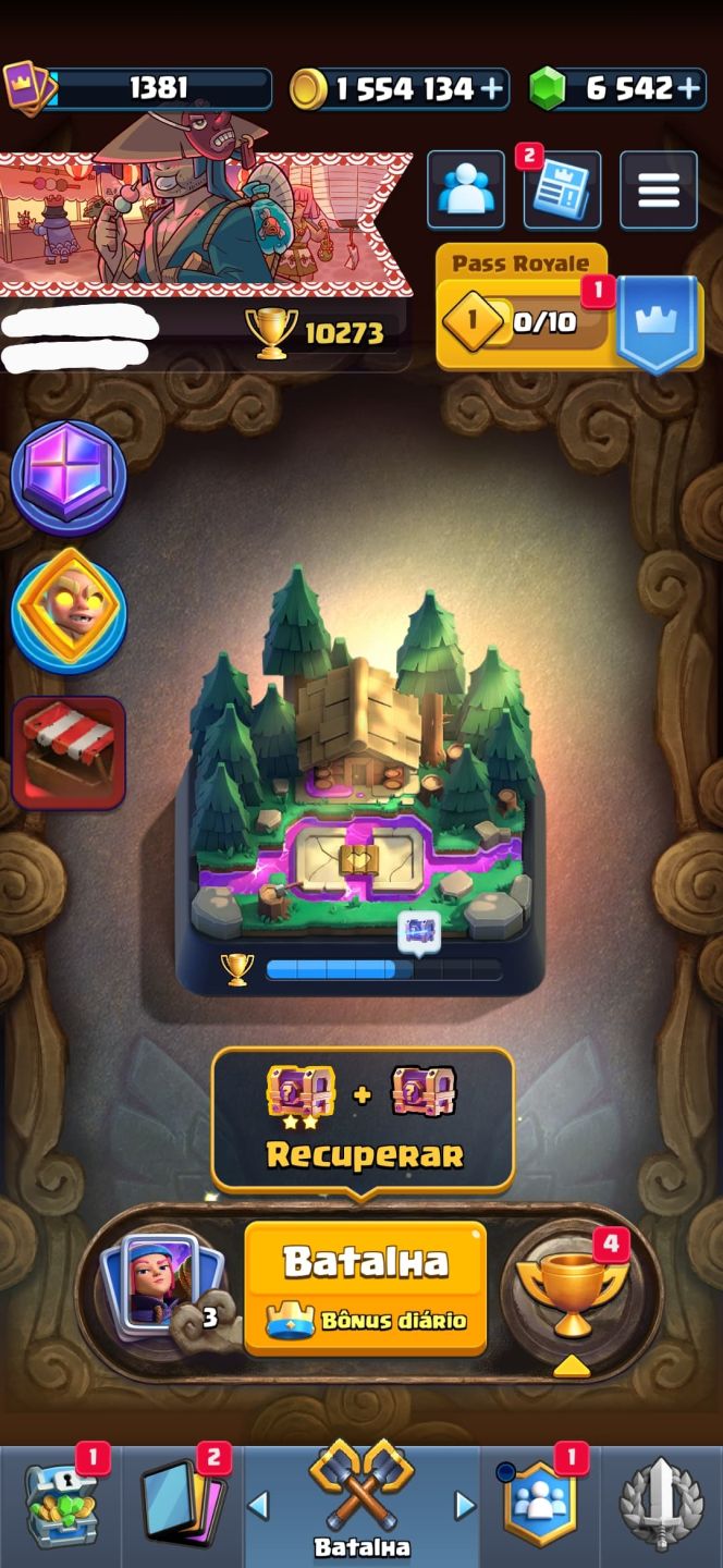 CONTA DE CLASH ROYALE COM QUASE TODAS AS CARTAS