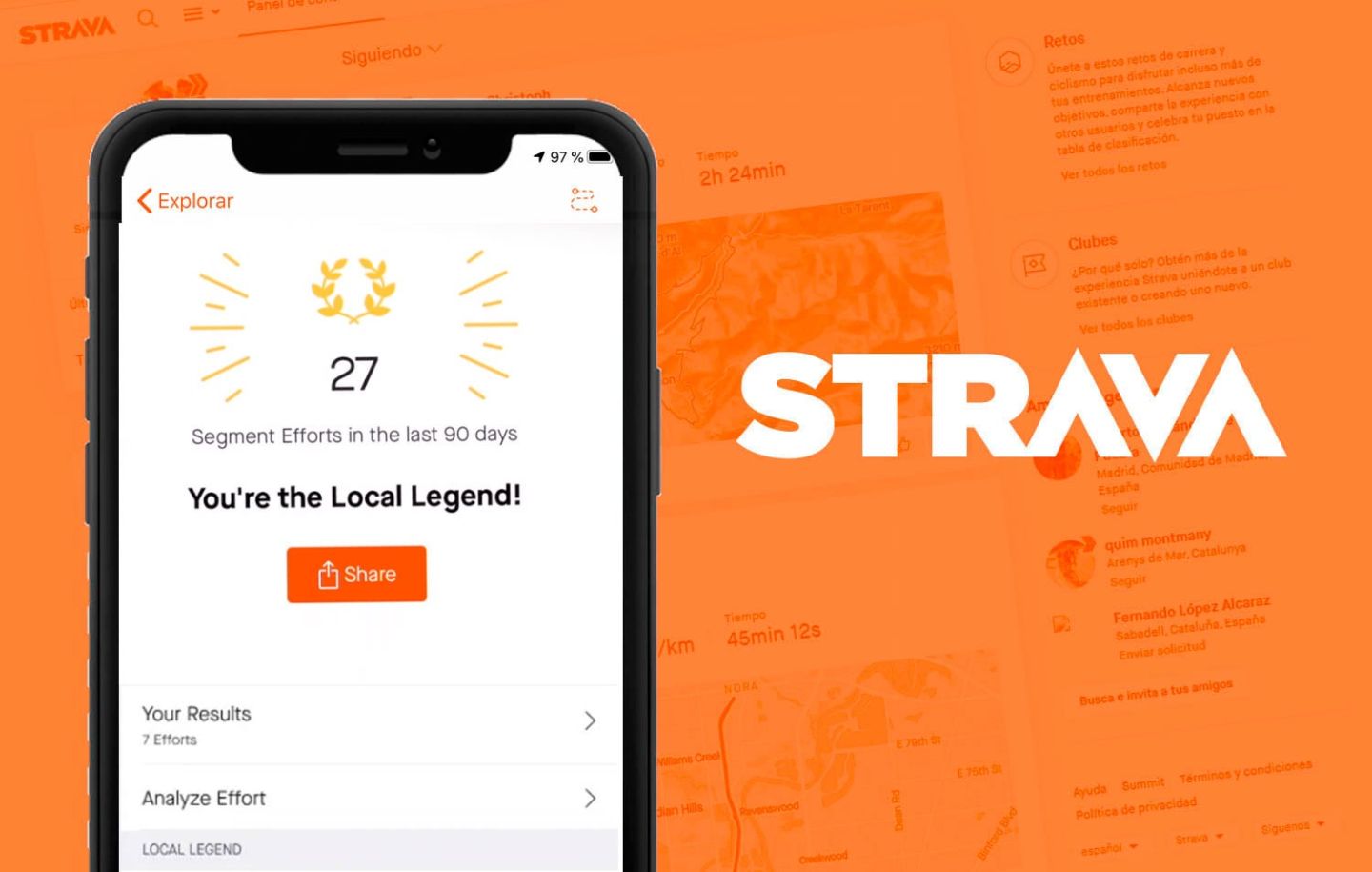 Strava premium + entega rápida