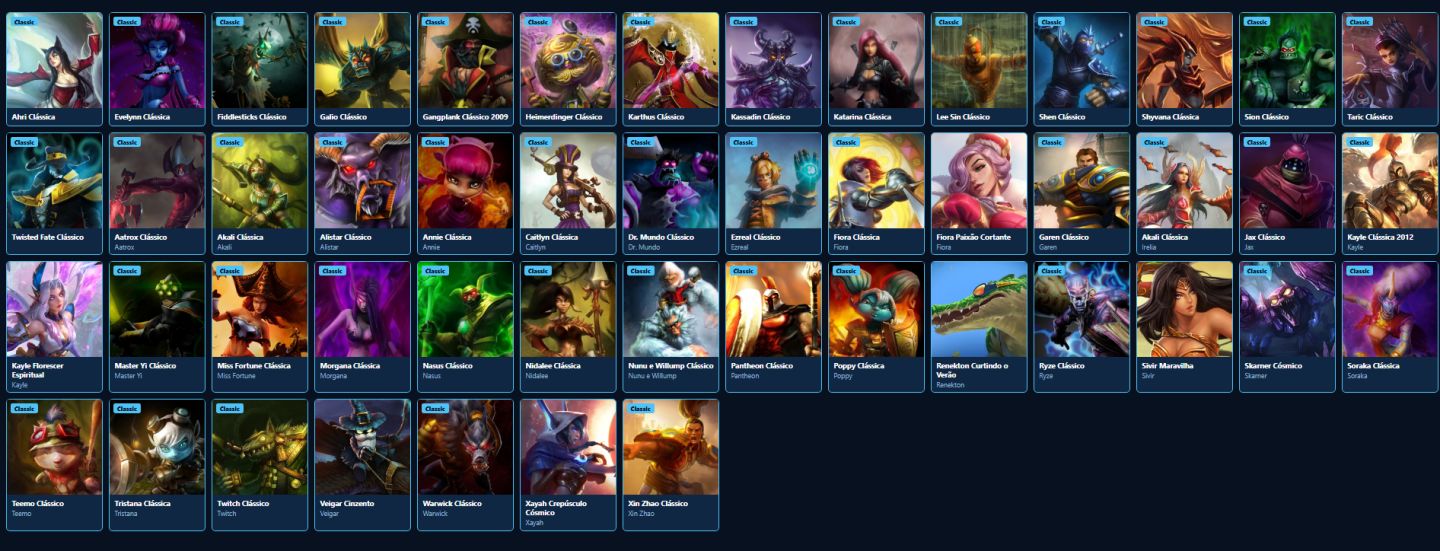 LEAGUE OF LEGENDS 46 SKINS NIVEL 39 OURO 2