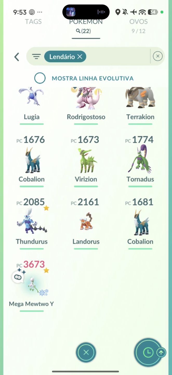 Conta Pokemon go ( 2016 ) com Mewtwo 100% shiny com fundo especial