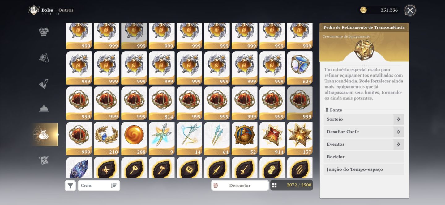 BAN P10, MERLIM P10, MELIODAS P9, ELIZA P6, GOWTHER P6, CONTA FULL END GAME