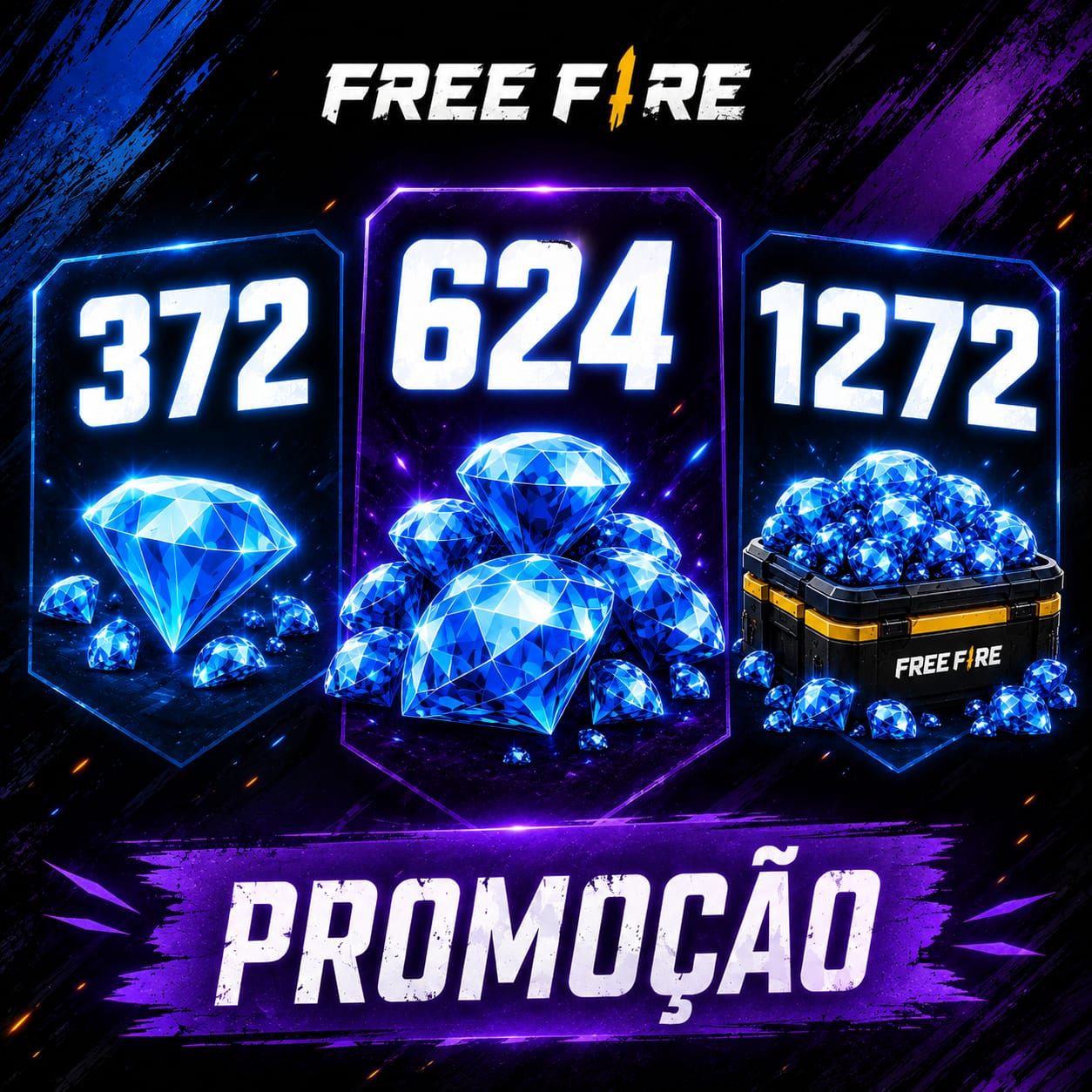 DIAMANTES FREE FIRE (JA VEM COM BÔNUS )