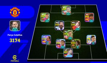 Conta efootball com vários jogadores em(já peguei divisão 3)