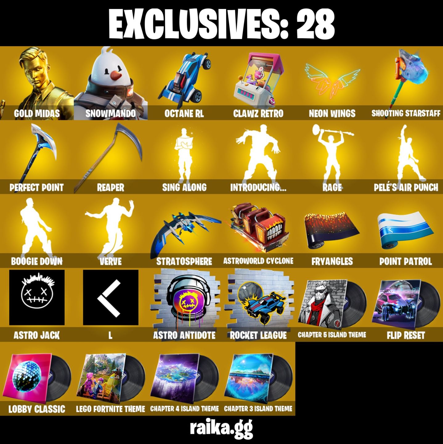 Conta Fortnite com Gold Midas | Fade | Eternal Knight | Gear Speciali e 40 Skins