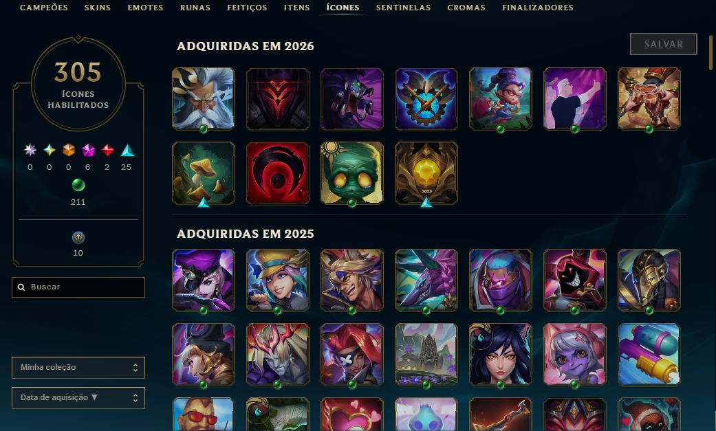 CONTA LVL 431 COM 251 SKINS - CONTA DESDE 2013