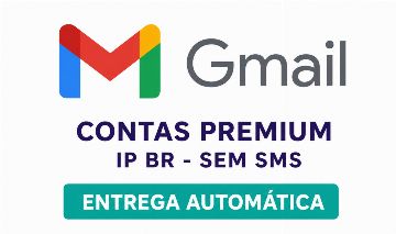 [PROMOÇÃO] CONTAS GMAIL BR | SEM SMS | ENTREGA AUTOMÁTICA!!
