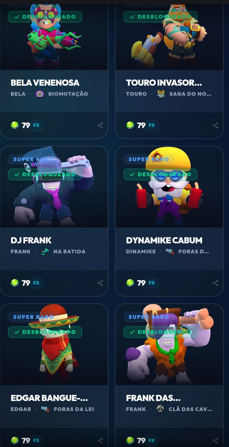 Conta Brawl Stars Diamante I