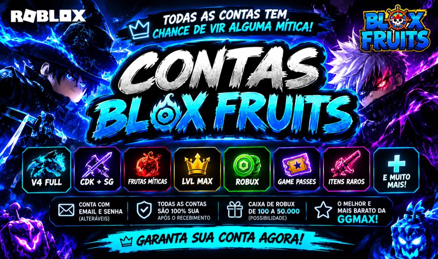 CONTAS BLOX FRUITS | LVL MAX + GODHUMAN + CDK | ENTREGA RÁPIDA