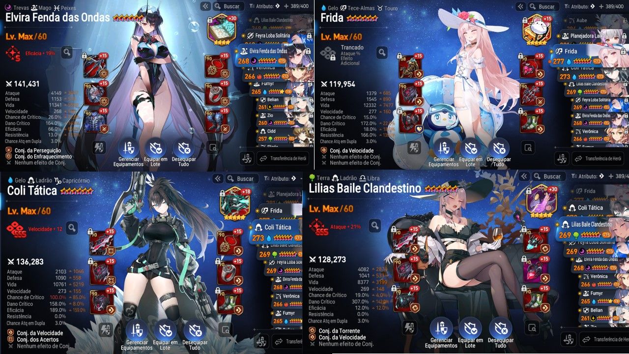 Conta Endgame com 59 ML's