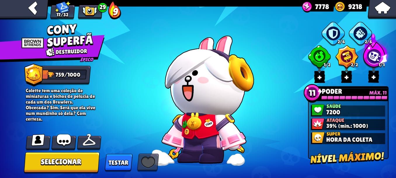 Conta Brawl Stars ultra gemada com quase todos os brawlers!!!