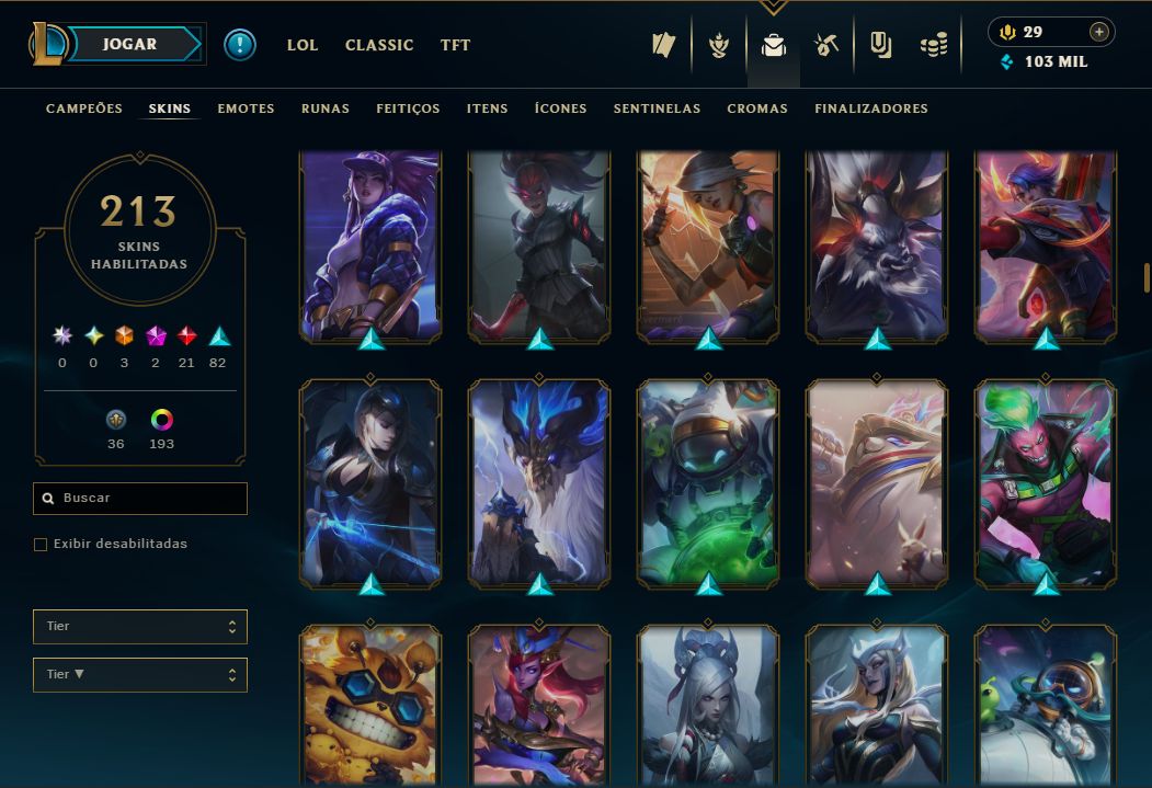 CONTA LOL À VENDA ELO ALTO ÓTIMO MMR PRONTA PARA JOGAR