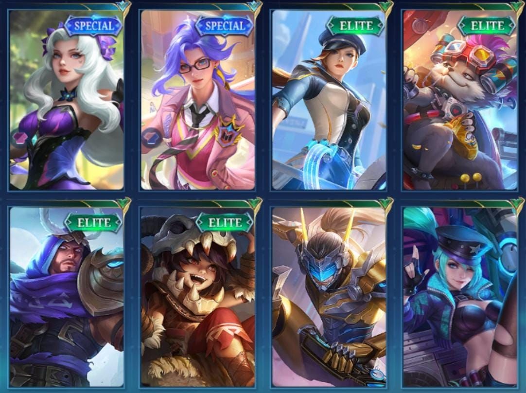 Conta mobile legends com muitas skins