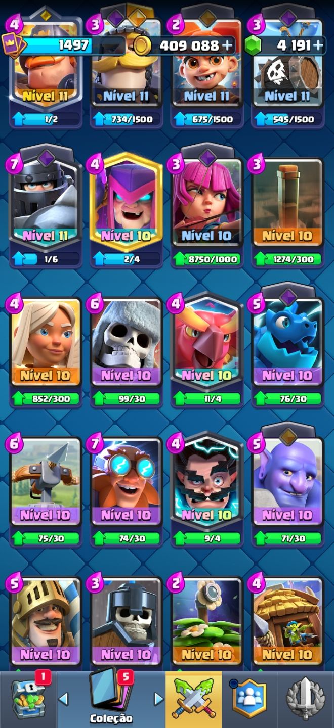 Conta Clash Royale 11000 troféus
