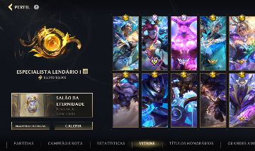 Conta Wild Rift 509/867 skins, 2 skins ultimate e 52 Skins prestígio