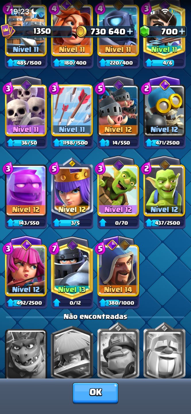 CONTA CLASH ROYALE 7k DE TROFÉUS