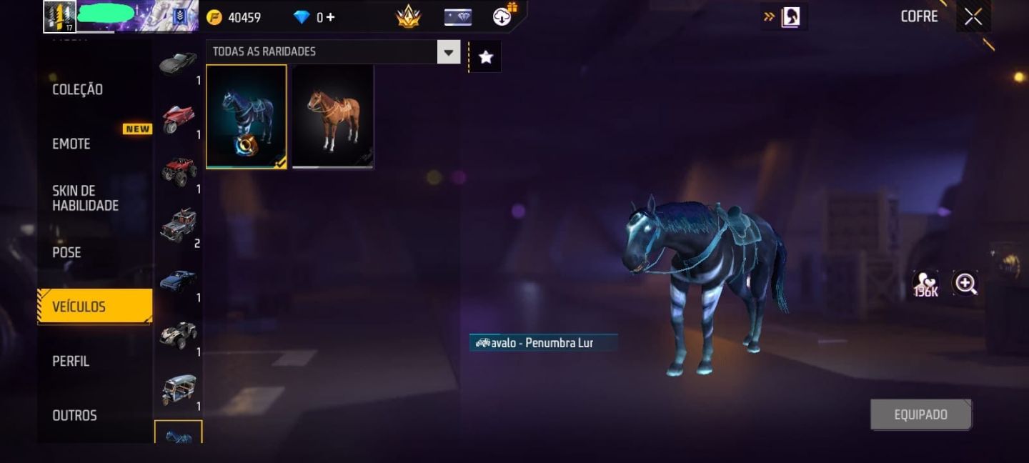 CONTA FF COMPLETA NV 17 - CONJUNTO SOMBRA DA NOITE + FOICE ECLIPSE LUNAR