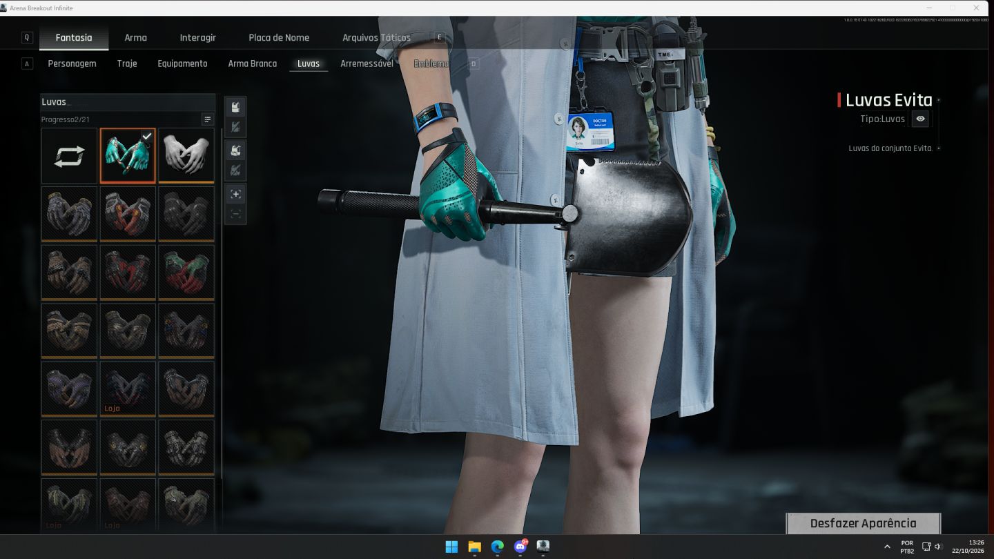 CONTA ARENA BREAKOUT | ABI | SKINS RARAS | EVITA | HK EVITA | S0 | REFJAO