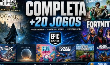 Conta Epic Games | GTA V Premium + Hogwarts Legacy + Dead Island 2 + Marvel Riva