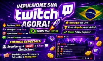 Twitch Lives BR+Chat ao vivo Personalizado[suas mensagens] SEGUIDORES E VIEWS.