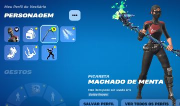 CONTA FORTINITE FA (merry minty axe) e intens raros