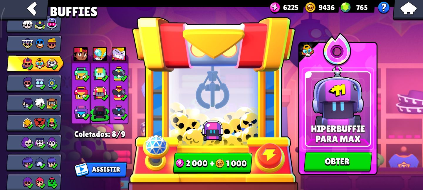 Brawl Stars - Conta criada em 2018 com diversos itens e skins