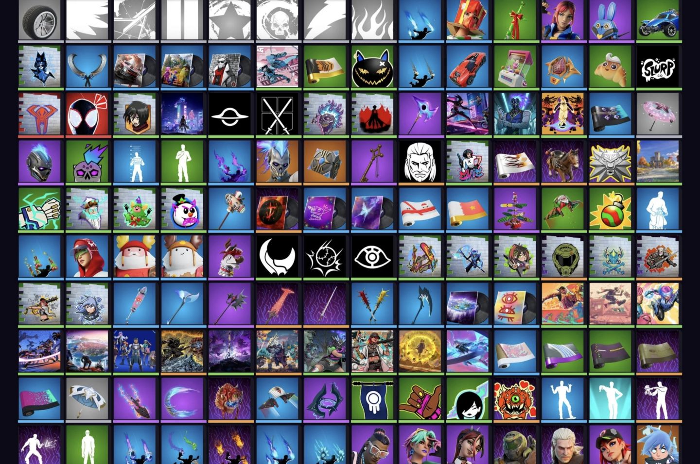 Conta de fortnite com algumas skins (2 passes comprados, spiderman zero,200vbx)