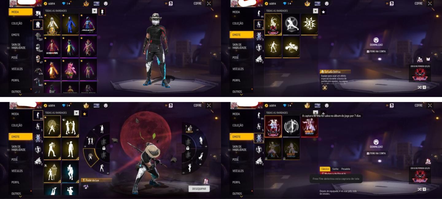 CONTA FREE FIRE PRIME 7 LEVEL 76 QUASE 9 ANOS