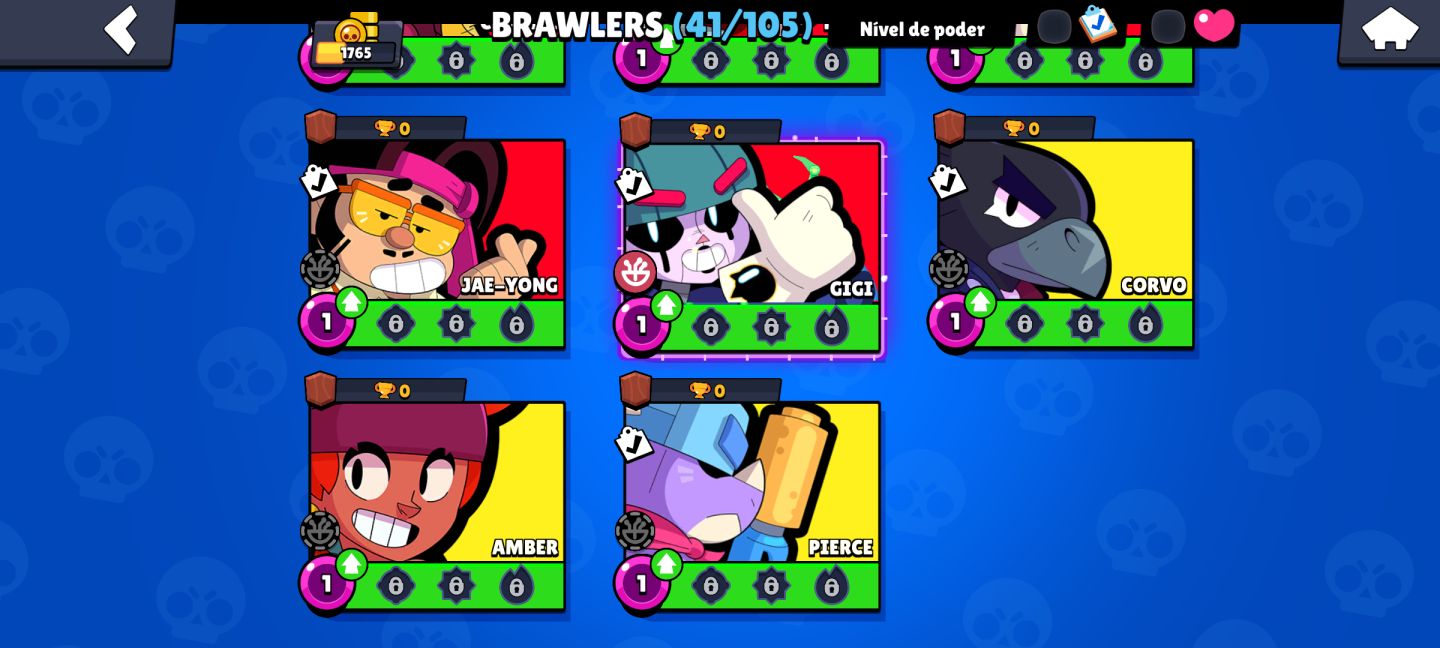 Conta Brawl Stars boa para iniciar , 41 Brawlers Skins boas