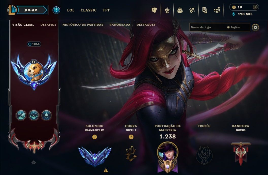 Lvl 1064/566 skins/Todos os dados/ main adc