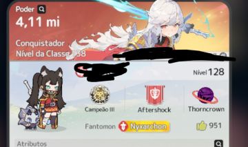 Conta Sword x Staff, Classe Conquistador F2P, 4,1k de poder com itens Exclusivos
