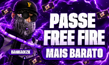 PASSE FREEFIRE | BOOYAH PREMIUM + BRINDE VIA ID SEM ADICIONAR!
