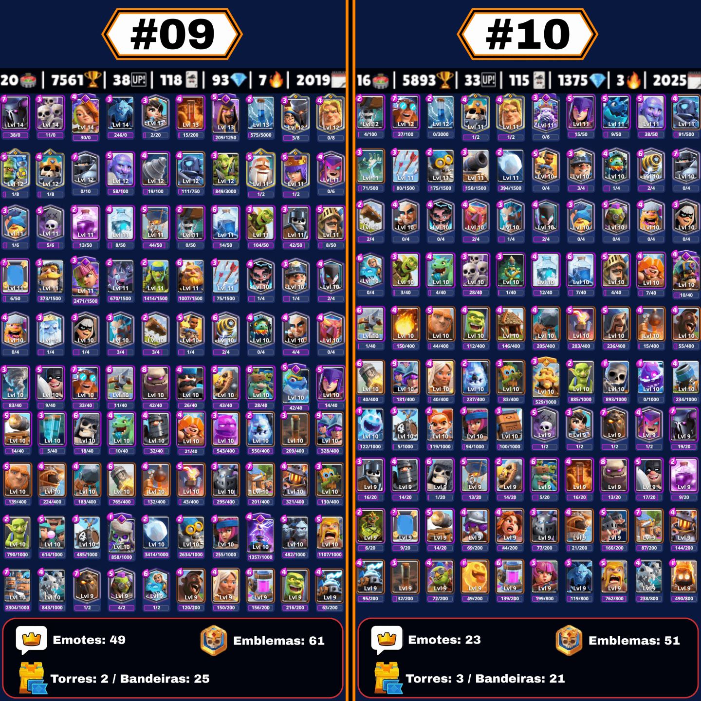 CONTAS CLASH ROYALE | TODAS AS ARENAS, UPADAS, CARTAS NÍVEL 16, EVOLUÇÕES, GEMAS